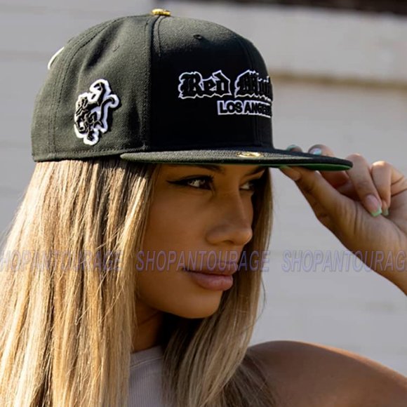 Red Monkey OG Flat Visor Classic Black RM1381 Limited Unisex Snapback Hat Cap - Picture 6 of 8